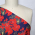 Artlux ~ 'Lily - Navy' Luxury Cotton Lawn ~ Made in Italy